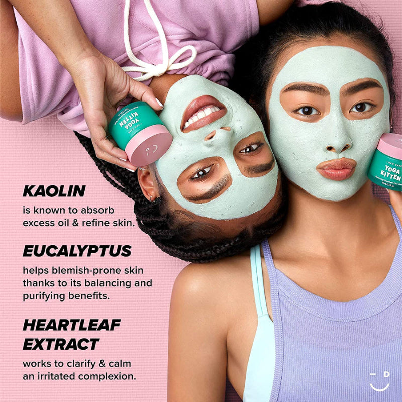 Yoga Kitten Balancing Heartleaf Clay Mask (Expiring 6/7/2026)