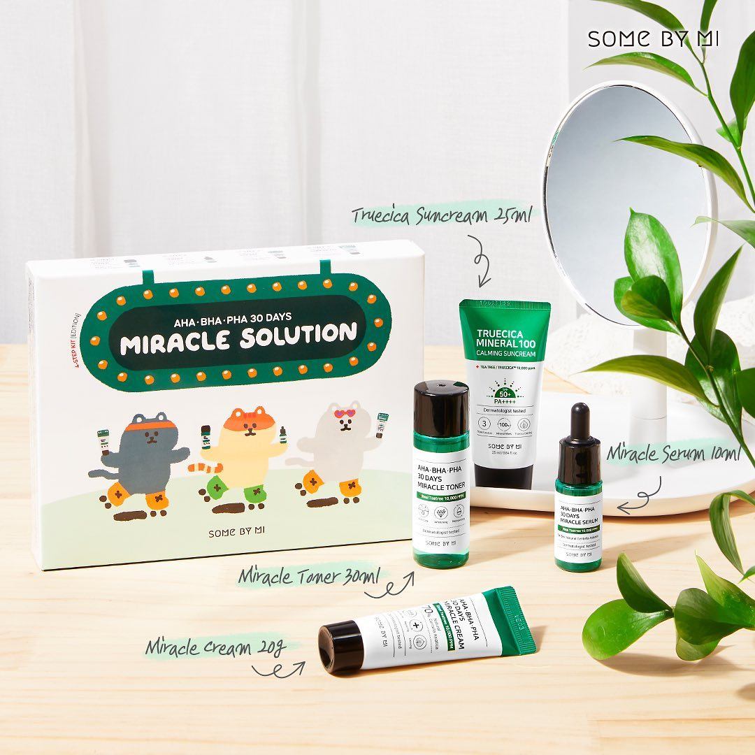 AHA BHA PHA 30 Days Miracle Solution 4-Step Kit