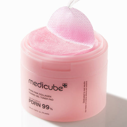 PDRN Pink Collagen Toning Gel Toner Pad